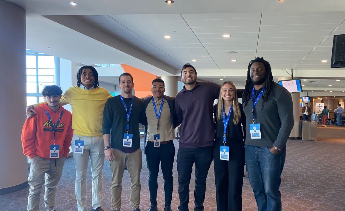 Alec D. Diaz with the team at the Orlando Magic Innovation Challenge